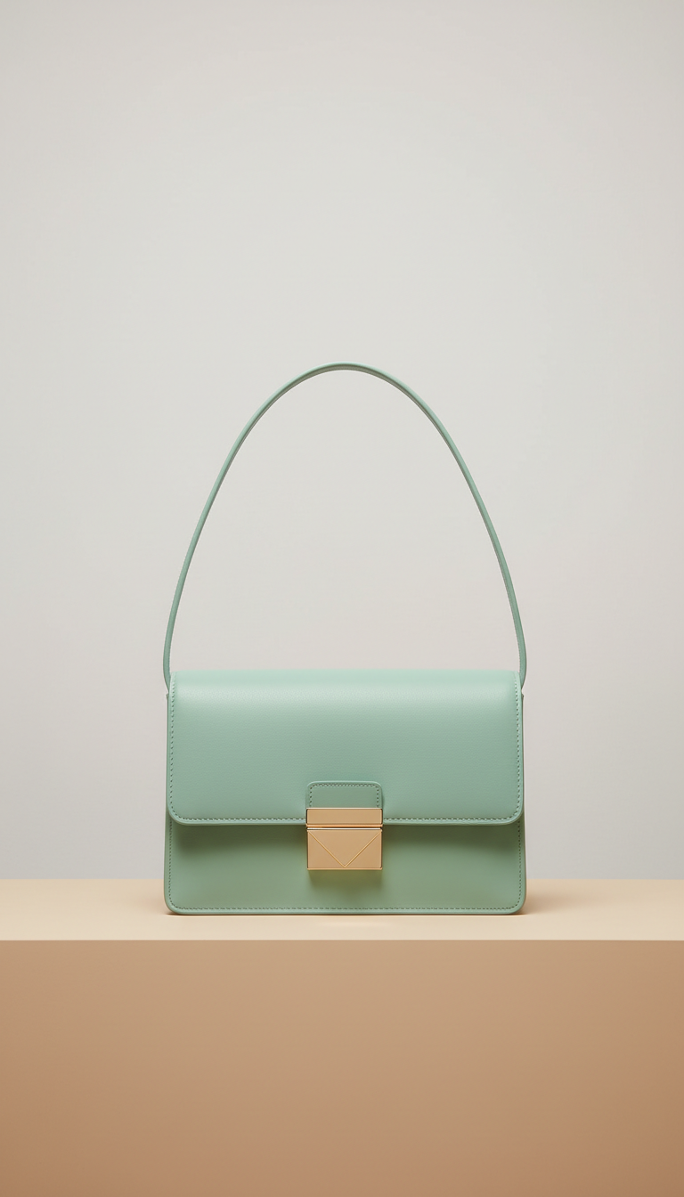 Mint Jade Minimalist Crossbody Bag